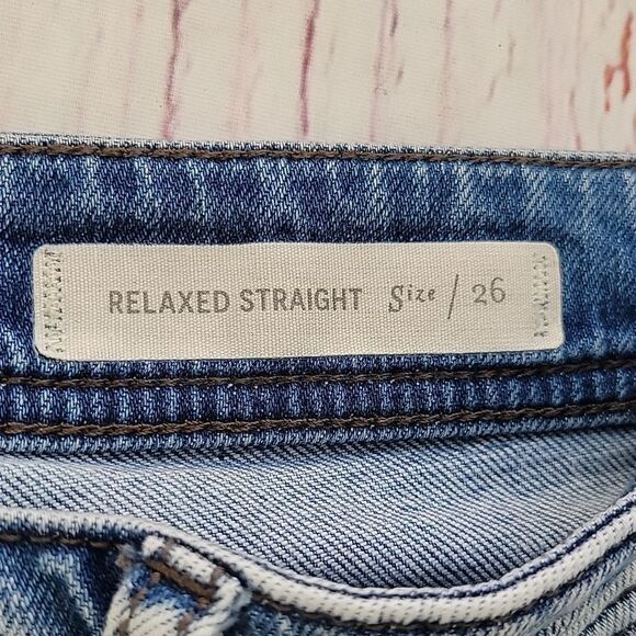 PILCRO Jeans Light Wash, Relaxed Straight Leg, Size 26 - Picture 9 of 9